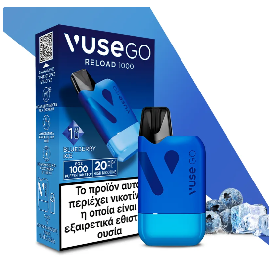 Vuse GO Reload 1000 Blueberry Ice 20mg